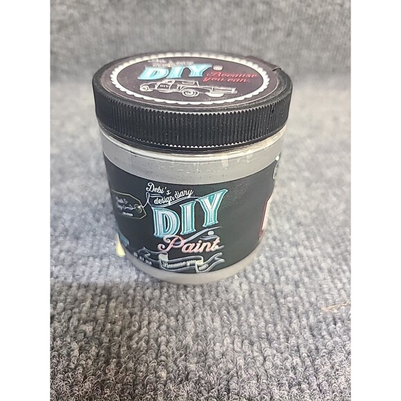 NEW Debi's Design Diary DIY Chalk Paint in Letterpress Grey 8 fl oz Half Pint - Picture 2 of 4